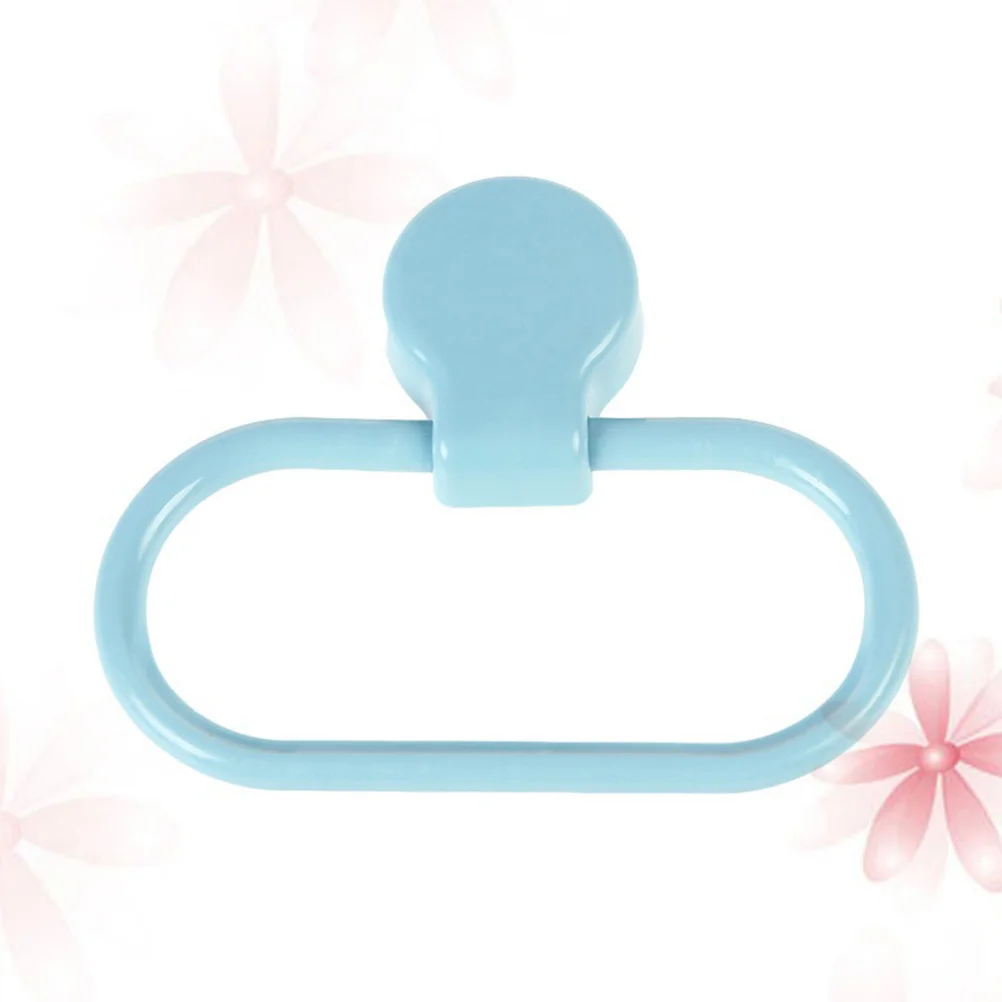 

Towel Holder Ring Bathroom No Dilling Plastic Towel Rack Wall Mounted Hand Towel Storage Rack Towel Organizer Kitchen Bathroom
