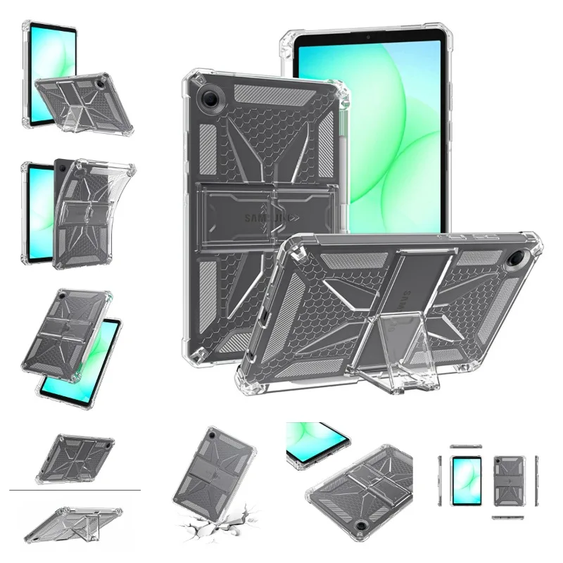 For Samsung Galaxy Tab A11 8.7 Case SM-X130 X135 TPU Soft Shell Galaxy A11 Plus 11 Inch 2025 SM-X230 X233 Stand Tablet Cover_voghion.com