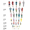 1:25-1:300 Architectural Sand Table  Material Scenery Little Man Simulation Character Colorful Model Figure Mini Man 1