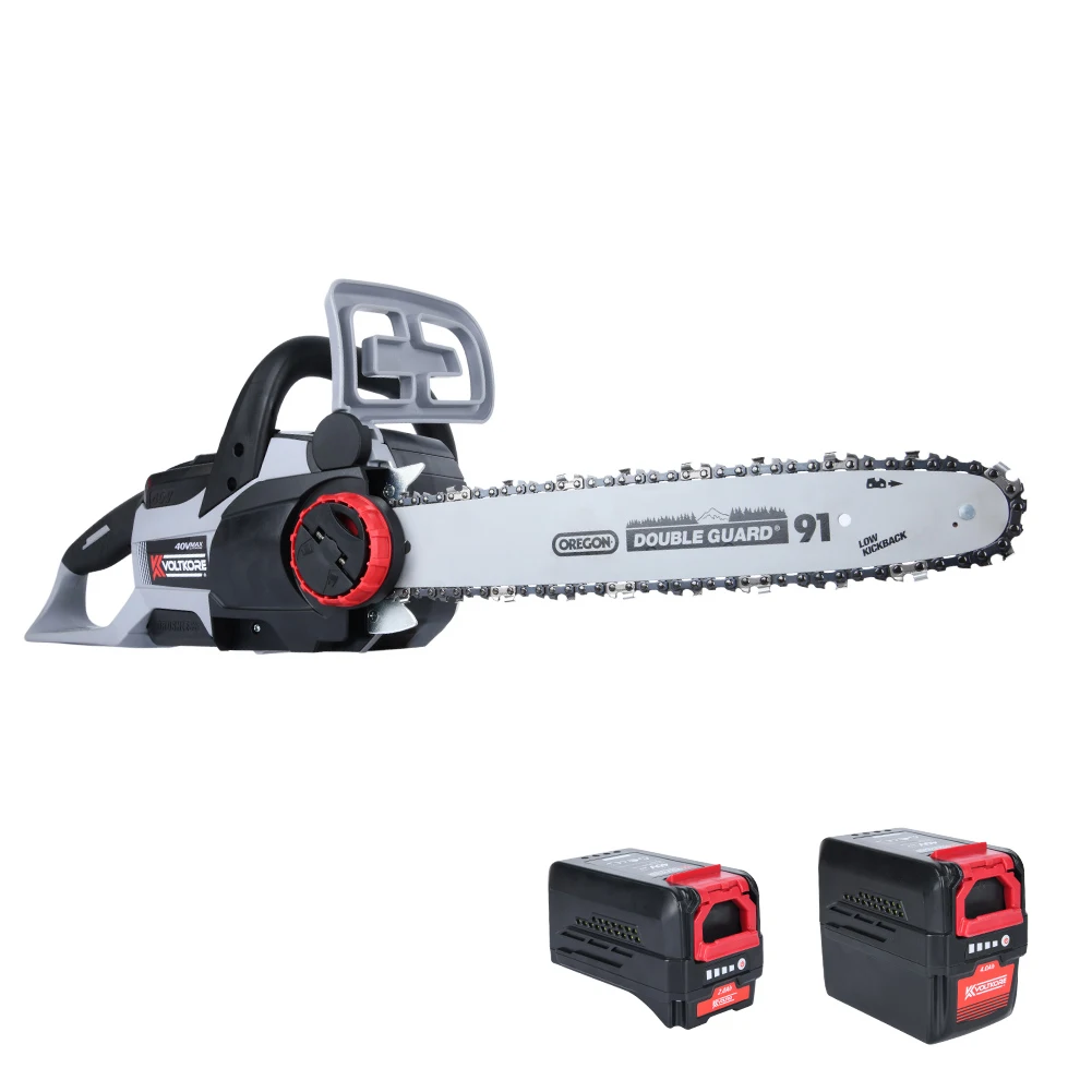 40V Lithium Battery Chainsaw Portable Cordless Chainsaw With 2 Speed Modes hxsj t40 t40 wireless mouse 2 4g bt5 1 bt5 1 usb receiver triple modes mouse with 7 rgb light gaming mouse for pc computer notebook rechargeable battery 4000dpi adjustable level