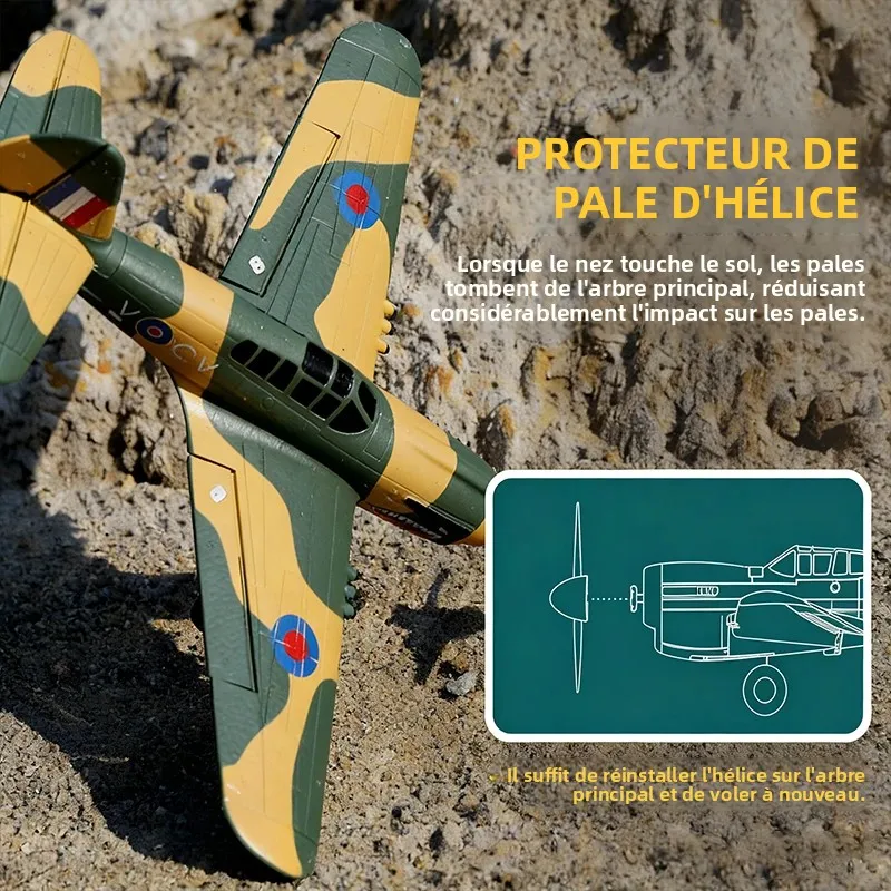 WLtoys A220-P40 Avion RC RTF 2.4G 384mm EPO Prêt à Voler