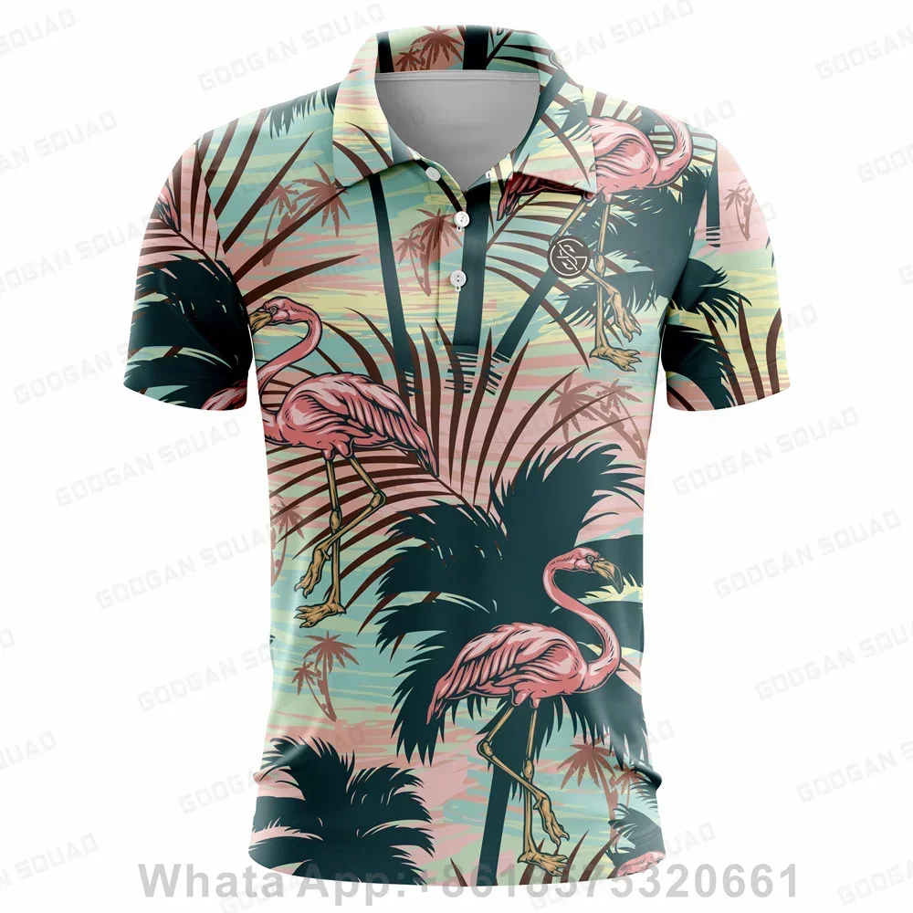 

Men's Summer Golf Shirt Short Sleeves Fast Dry Breathable Casual Shirt Wild Shirt Popsicle Top Polo Assn