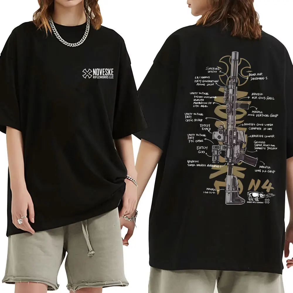 NOVESKE N4 Taktische Armee Fan Club Outdoor Training Wettbewerb T-shirts Männer Frauen Mode Übergroßen T Hemd Männlich Vintage T-shirt