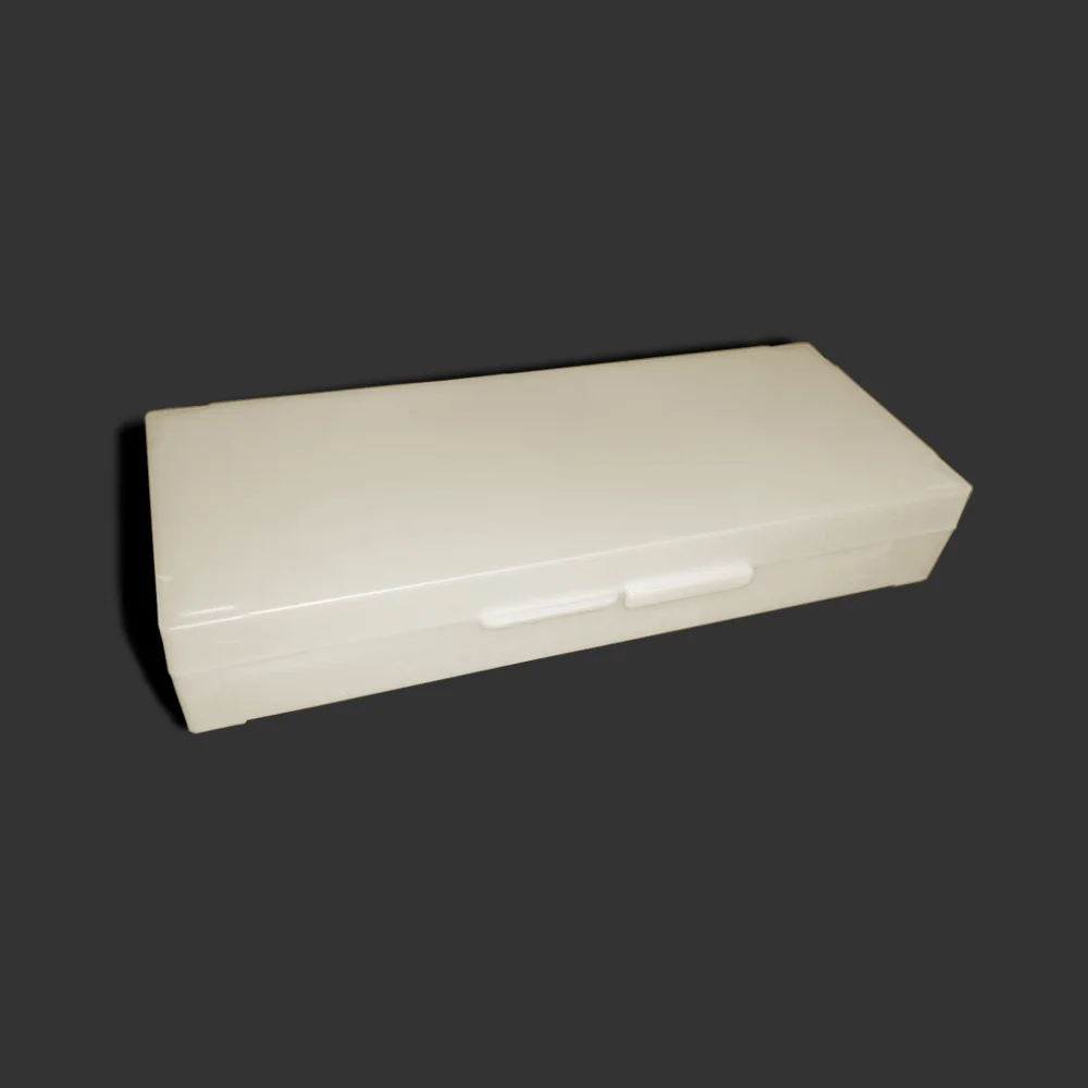 Microscope Slides Box Case 50-Slots Optical Glass Microscope Calibration Slides Eyepiece Reticle Ruler Stage