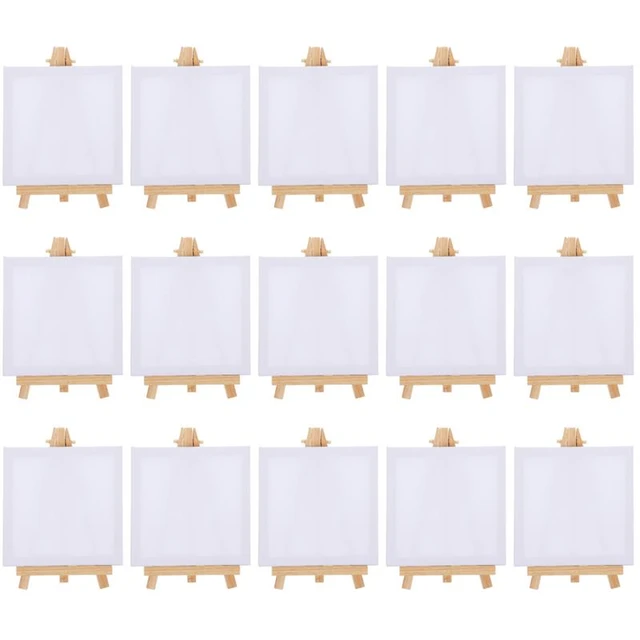 10 Sets Miniature Frame Painting Easel Canvases Small Easels Display Child  - AliExpress