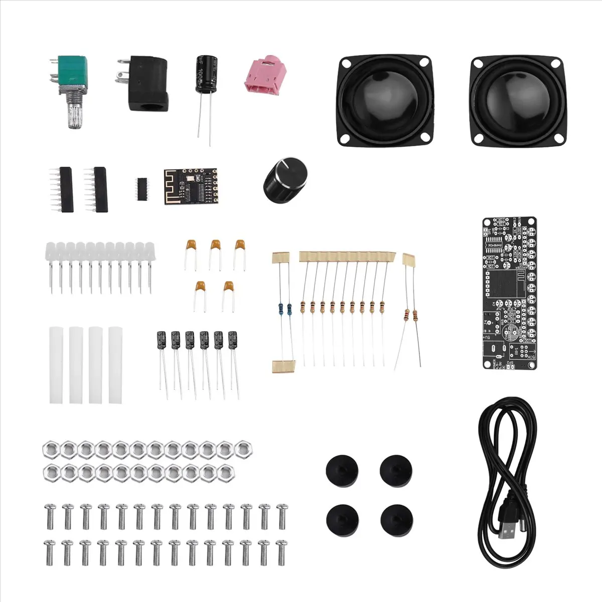 A73T PAM8406 블루투스 스피커 키트 DIY 납땜 프로젝트 USB 전자 앰프 홈 스테레오 스피커 DIY 키트