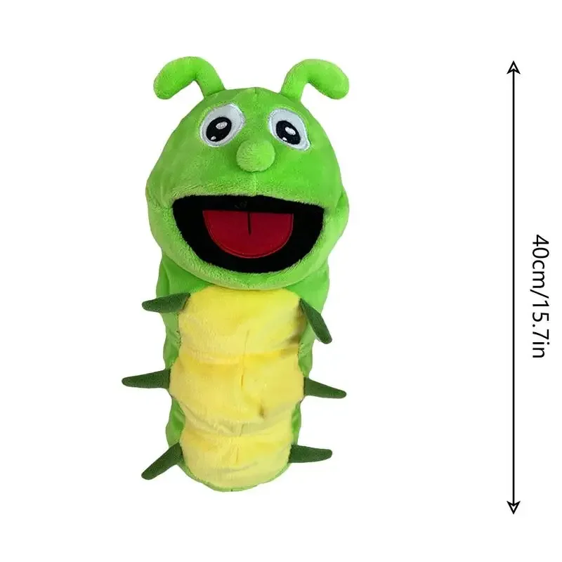 Hand Puppets Kids Toys Plush Insects Animal Caterpillar Ladybug Hand Puppets Doll Family Storytelling Role-playing Finger Toys