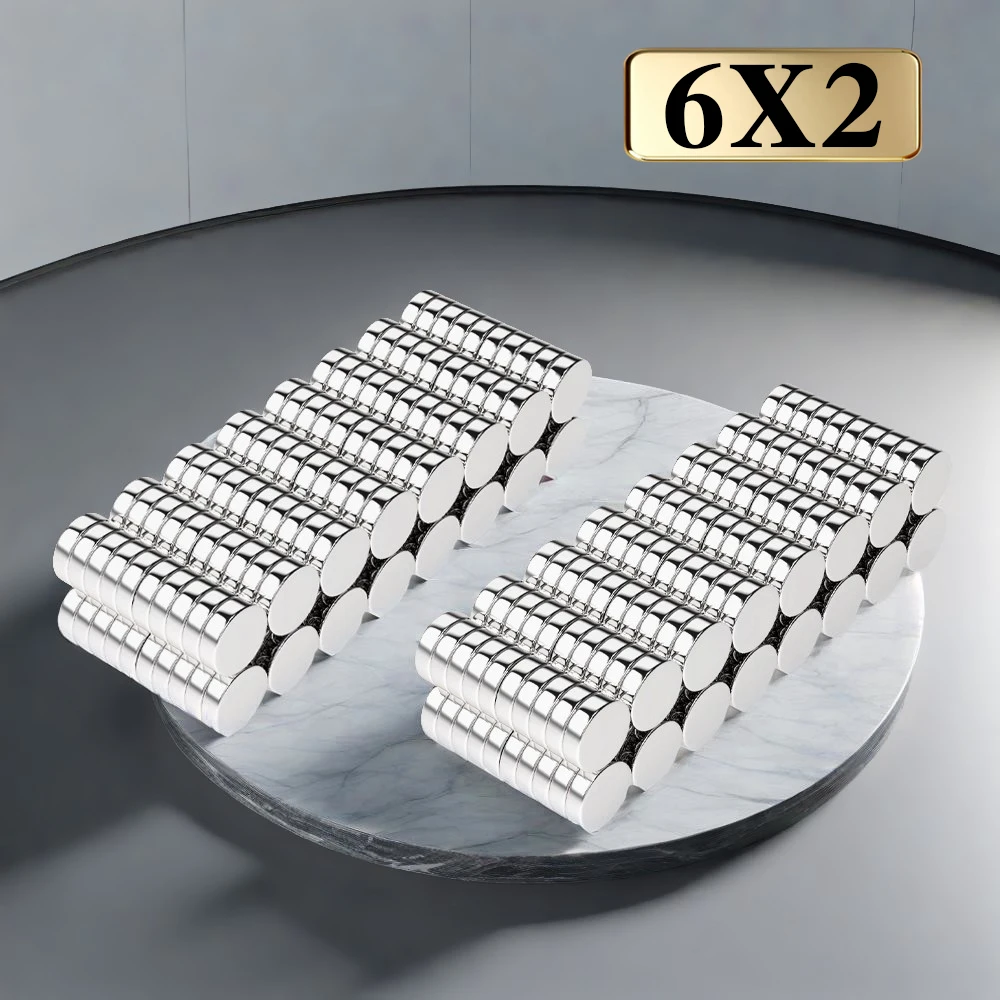 Strong Refrigerator Magnets for Home, Office, and Workshop - Versatile 6x2mm Größe