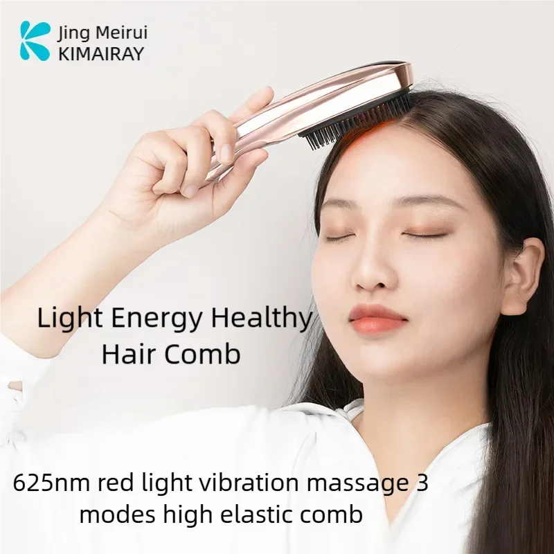 Electric 625nm Light Energy Hair Growth Massage Comb High Elasticity Comb Teeth Multi Functional All In One Straightener Comb 3