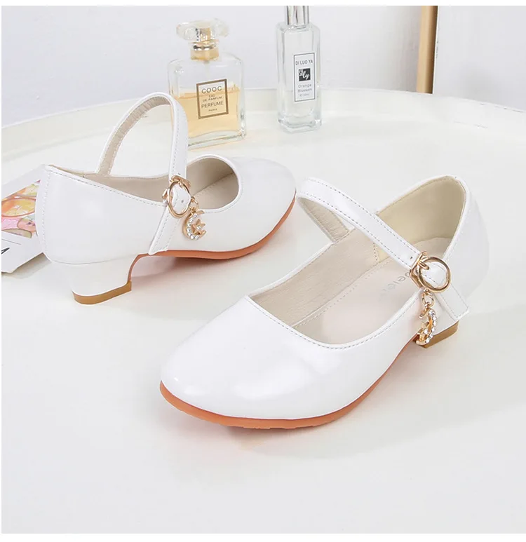 Girls High Heels Formal Occasion Children Bridesmaid Ceremony Princess Party Sandals