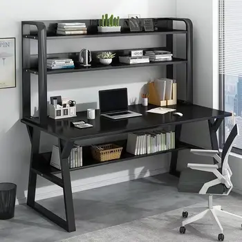 AOLIVIYA Computer Desk Bookshelf Combination Integrated Desktop Home Simple Study Table Bedroom Student Simple Writing Tabl 2