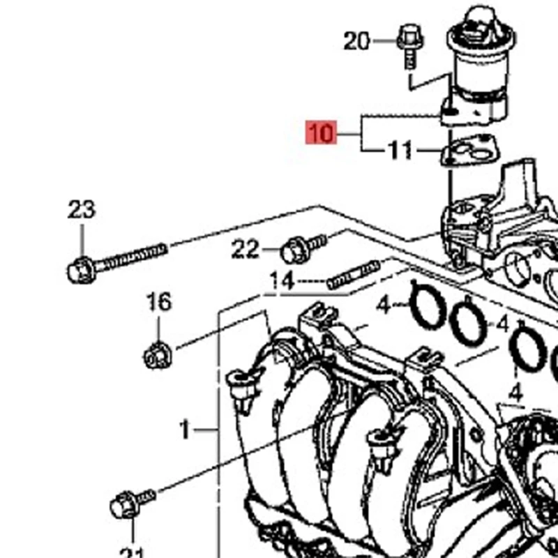 Car Exhause Gas Recirculation EGR Valve 18011-RBJ-000 For Honda Civic 12-15 Fit 15-16 Insight 10-14 Accessories 18011RBJ000