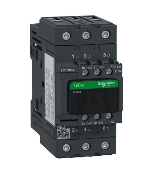 LC1D65A LC1D65AFD TeSys D-контактор 3P(3 Нет)-AC-3 - = 440 V 65 A 110 постоянного тока катушки стандарта |