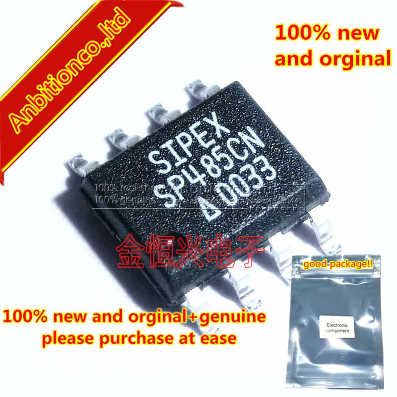 

10pcs 100% new and orginal SP485CN SP485 SOP-8 Low Power Half-Duplex RS-485 Transceivers in stock