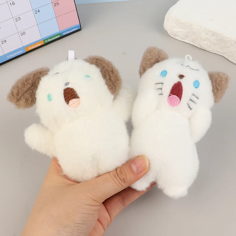 Kawaii Pachacco Keychain Cute Plush Dog Keyring Cartoon Soft Stuffed Doll Pendant Schoolbag Decoration Child Gifts