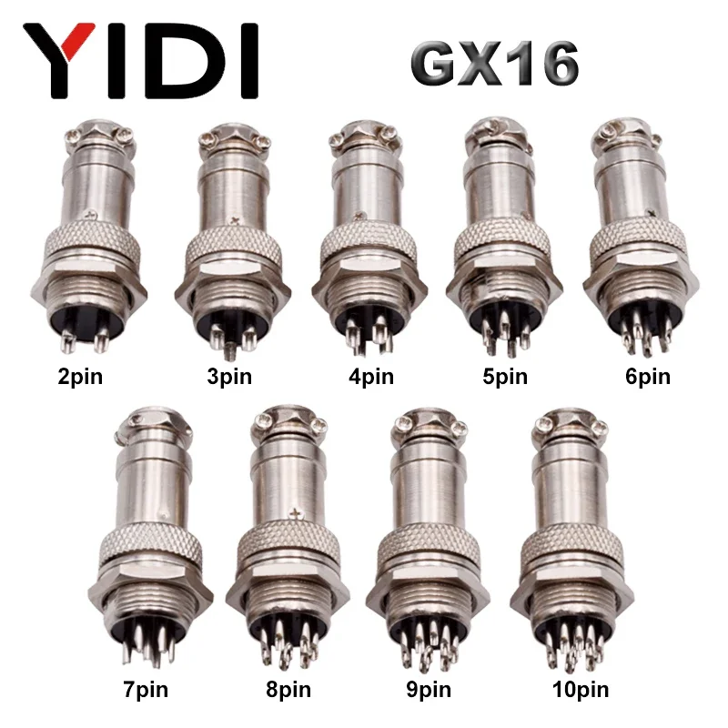 Connecteur de prise d'aviation Shunbao - GX12/G20 3-9 broches mâle/femelle