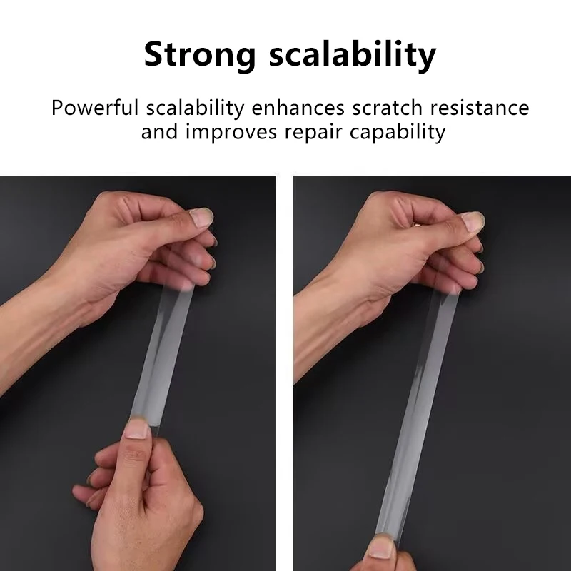 Transparent Anti Abrasion Invisible Badminton Racket Head Edge Protector Tape Self Adhesive Anti Paint Off For Badminton Racket