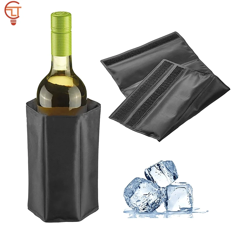 

1pc Portable Wine Bottle Freezer Bag Red Wine Insulation Ice Pack Gel Cooling PVC Champagne Ice Pack Liquor Ice-Cold Tools