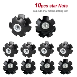 Bicycle Fork Star Nut Setting Tool with Adjustable Star Nuts and Headset Core Driver for Fork Tubes (10pcs star nuts)
