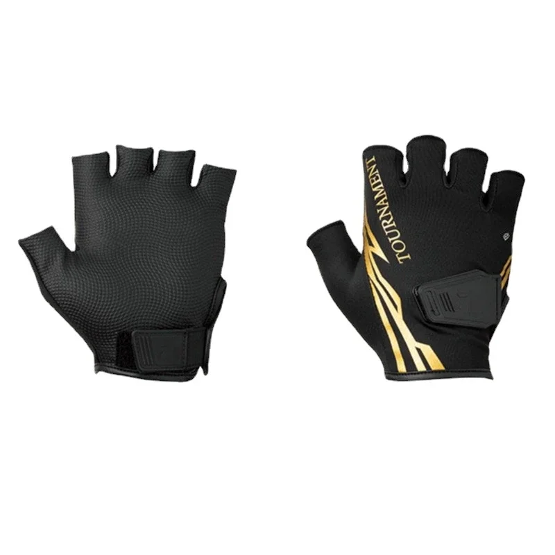 Leather Fishing Gloves Three-finger Fishing Gloves for Men Waterproof Five Finger Cut Anti-scratch MLXL