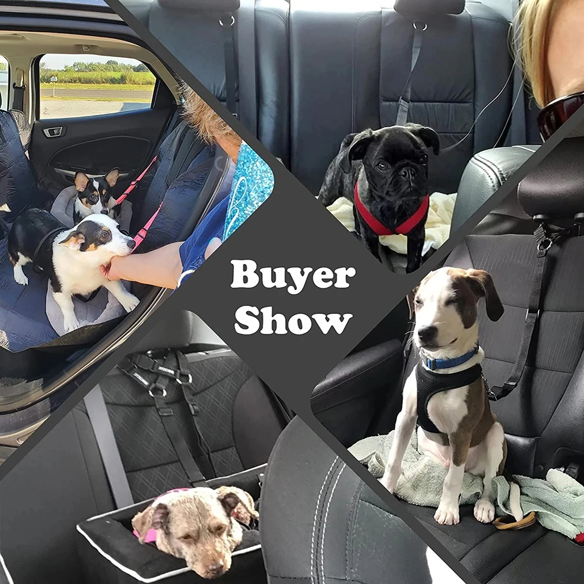 1pc Dog Seat Belt Pet Dog And Cat Car Headrest Restraint Adjustable Safety Rope Car Seat Belt