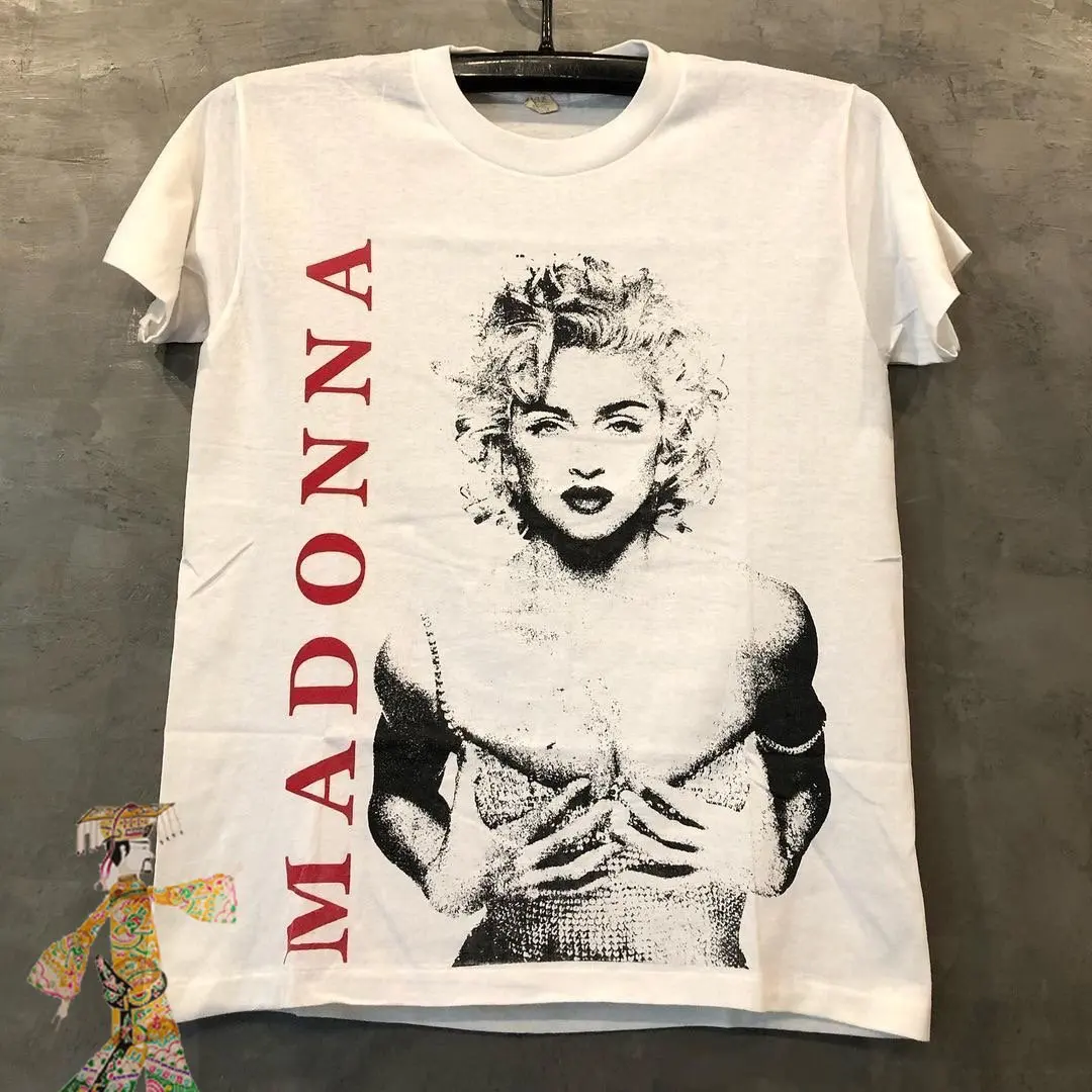 

Madonna T Shirt Oversized 3XL Men Women Top Tee High Quality Popular Singer Print T-shirts