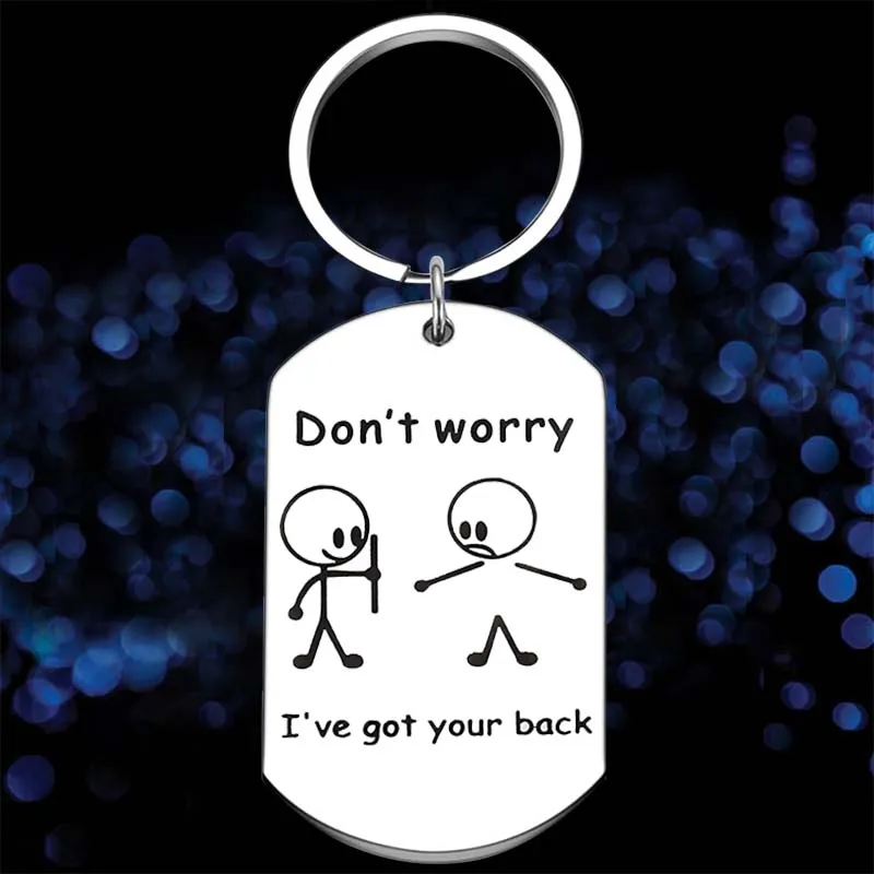 

Cute Funny I Got Your Back Keychain Daughter Son Friends Key Chain Pendant Birthday Graduation Valentine's Day Gift