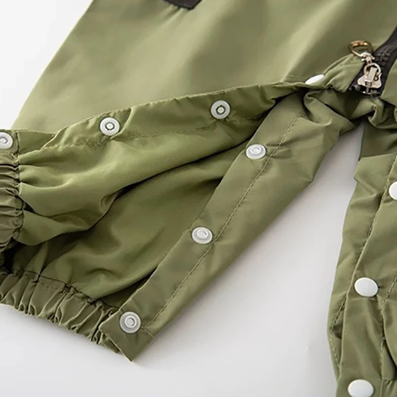 Baby Boys Long Sleeve Hoodie Jumpsuits Windproof Rompers