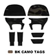 AMP Camo Black Tags