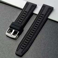 Versatile Nylon + Silicone Watch Strap - 18mm/22mm Bracelet for 22mm watch strap (Black)
