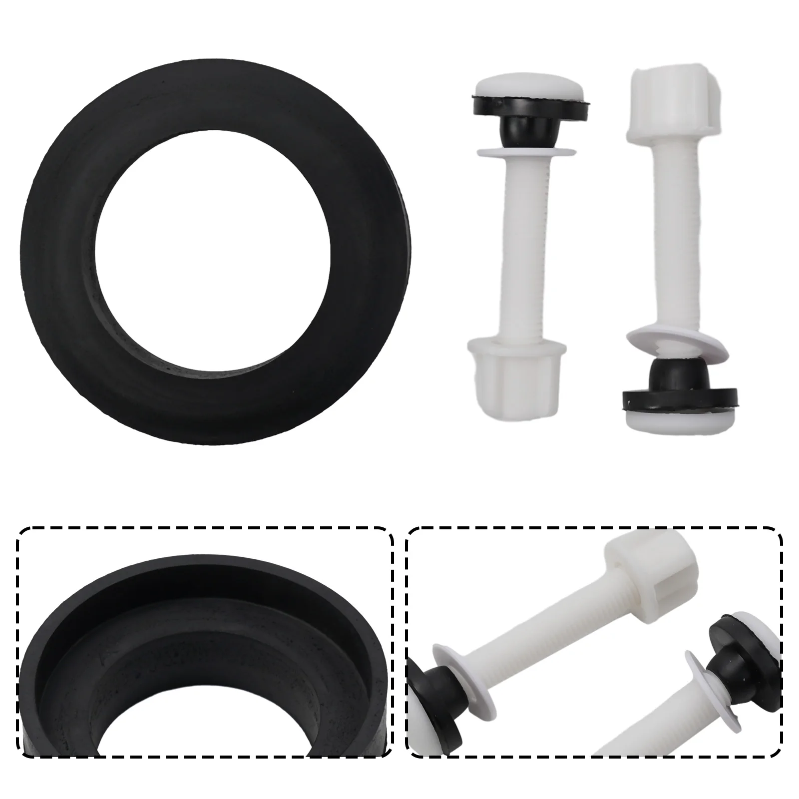 Toilet Cistern Seal Pan Toilet Bolts Hinge Close Coupling Bolts And Nuts Cistern Seal Pan Rubber Washer Ring Screw bolt nut set