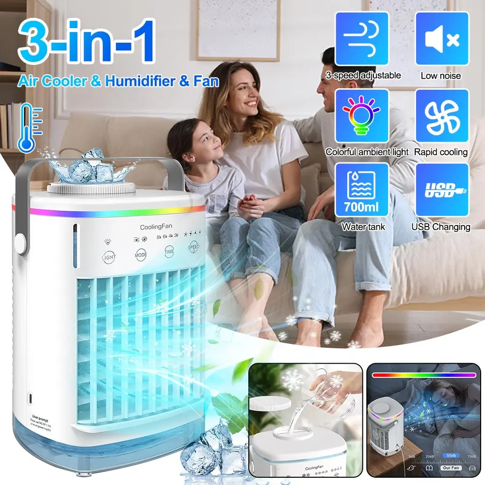 

Портативный кондиционер с Usb-подключением, 700 мл