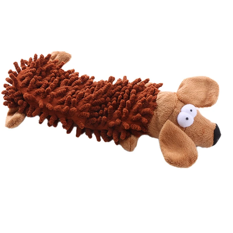 

Dog Plush Sound Making Toys Chewing Teeth Grinding Training Plaything Squeaking Interactive Mops Lint Puppy Toy