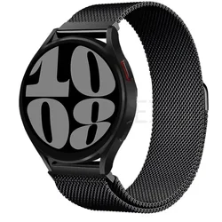 Premium Milanese Loop Metal Magnetic Bracelet, Adjustable Stainless Steel Watch Band, 20mm/22mm - 22MM watch band (Black 2)