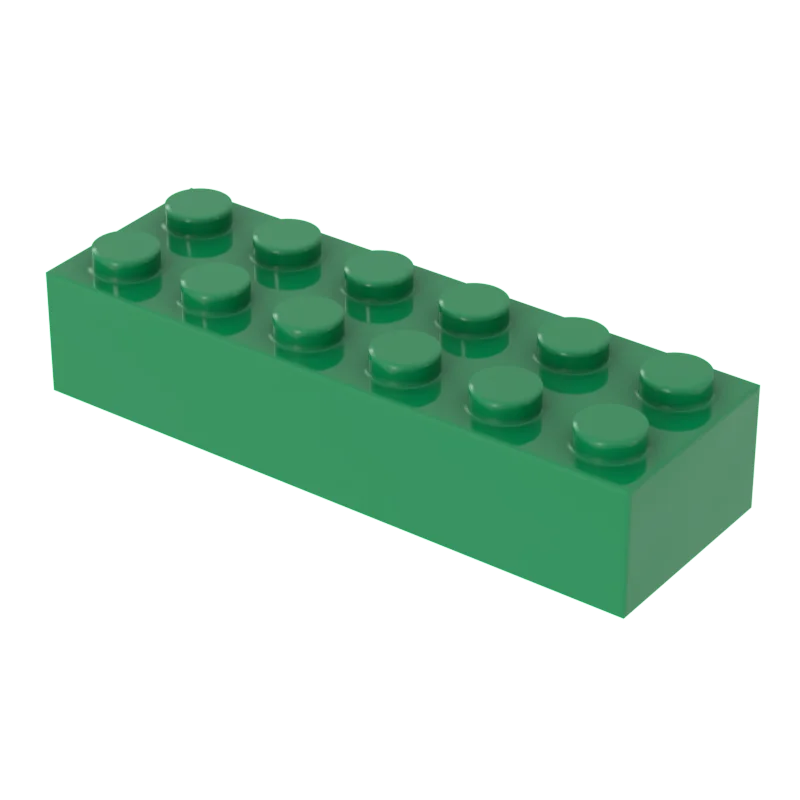[FunBrick] 10/30/50PCS 2x6 도트 DIY 빌딩 블록 벽돌 교육용 크리에이티브 사이즈 2456 플라스틱과 호환 가능