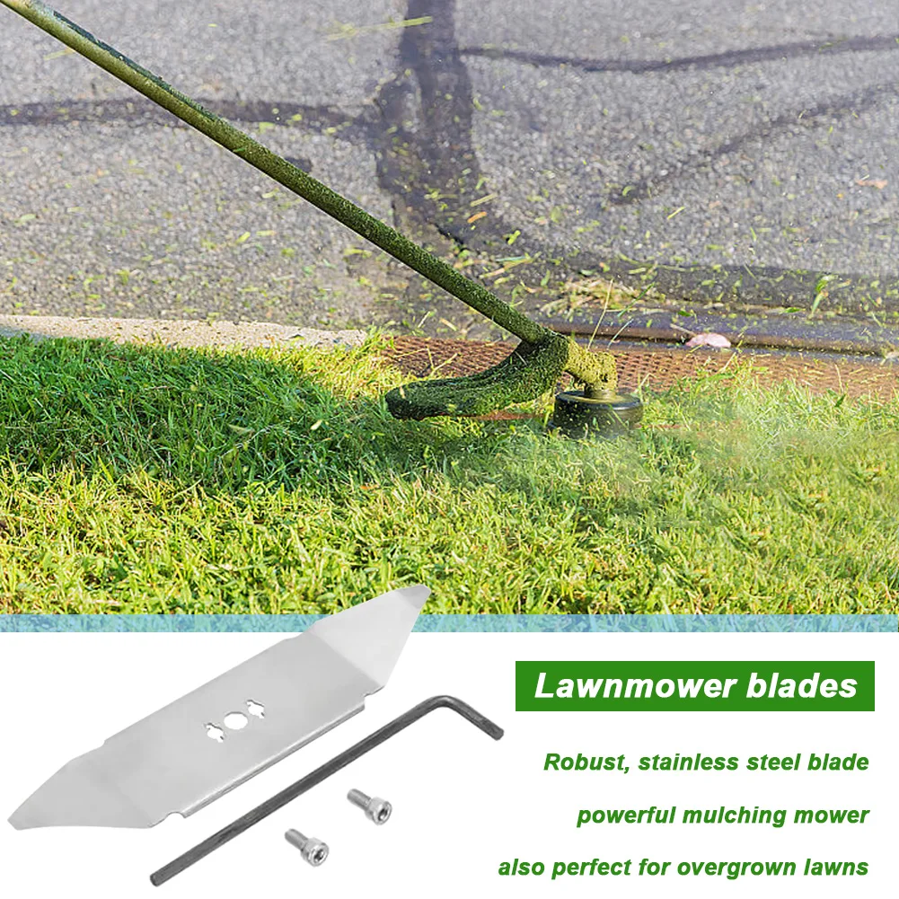 Stainless Steel Replacement Knife Blades with Hex Wrench Garden Lawn Mower Accessories for Robomow RX Professional