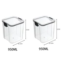 2pcs 950ML