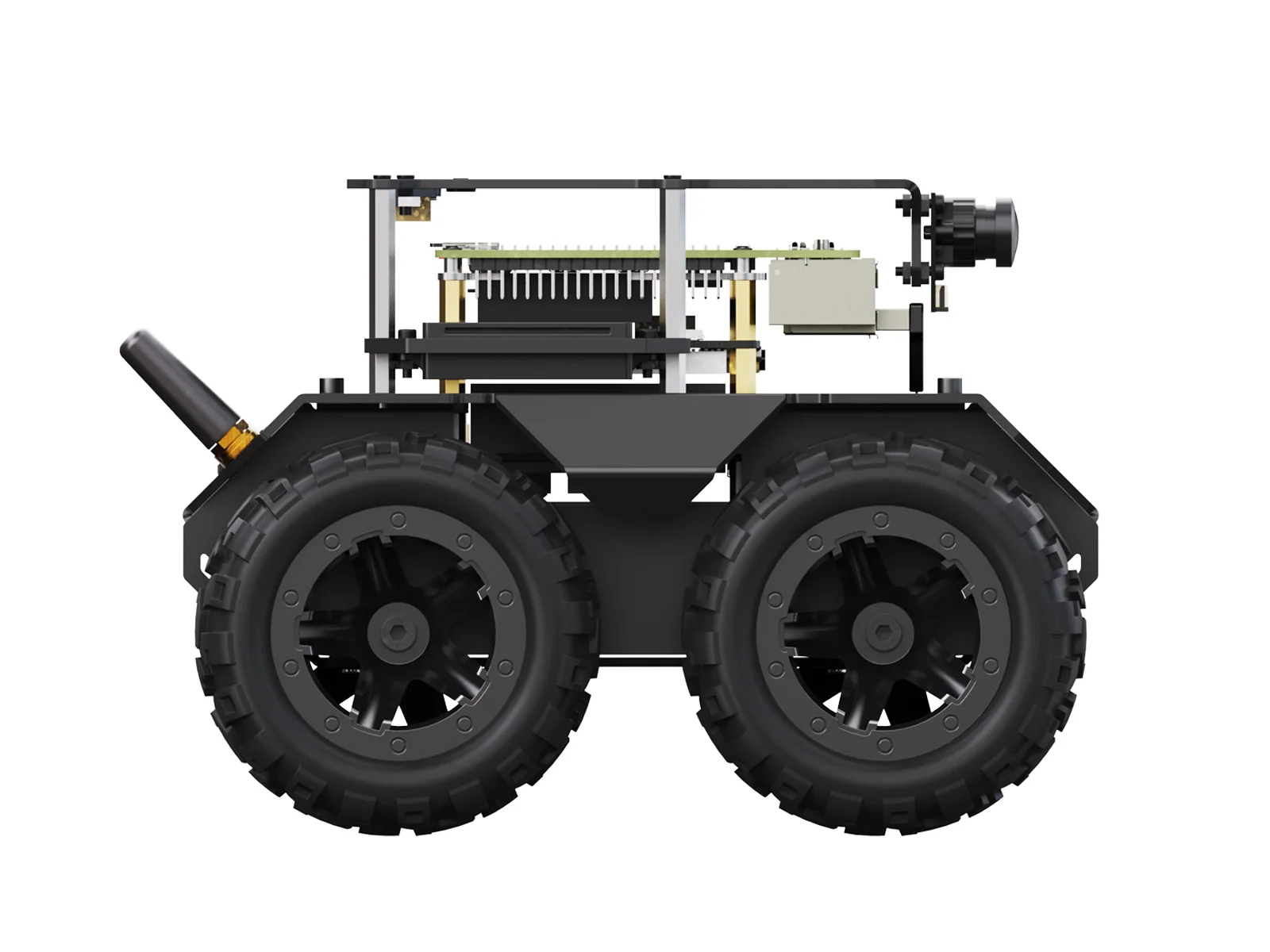 Waveshare RaspRover  ҽ 4WD AI κ,  Ʈѷ, Raspberry Pi 5/4B, Raspberry Pi 5 AI ڵ 