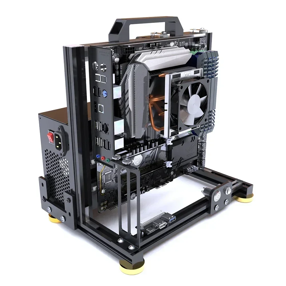 DIY ITX MATX ATX Open PC Case Frame Rack MOD Creativity Desktop Water/Air Cooler Gameing Cabinet pc case pc chassis computer chassis frame