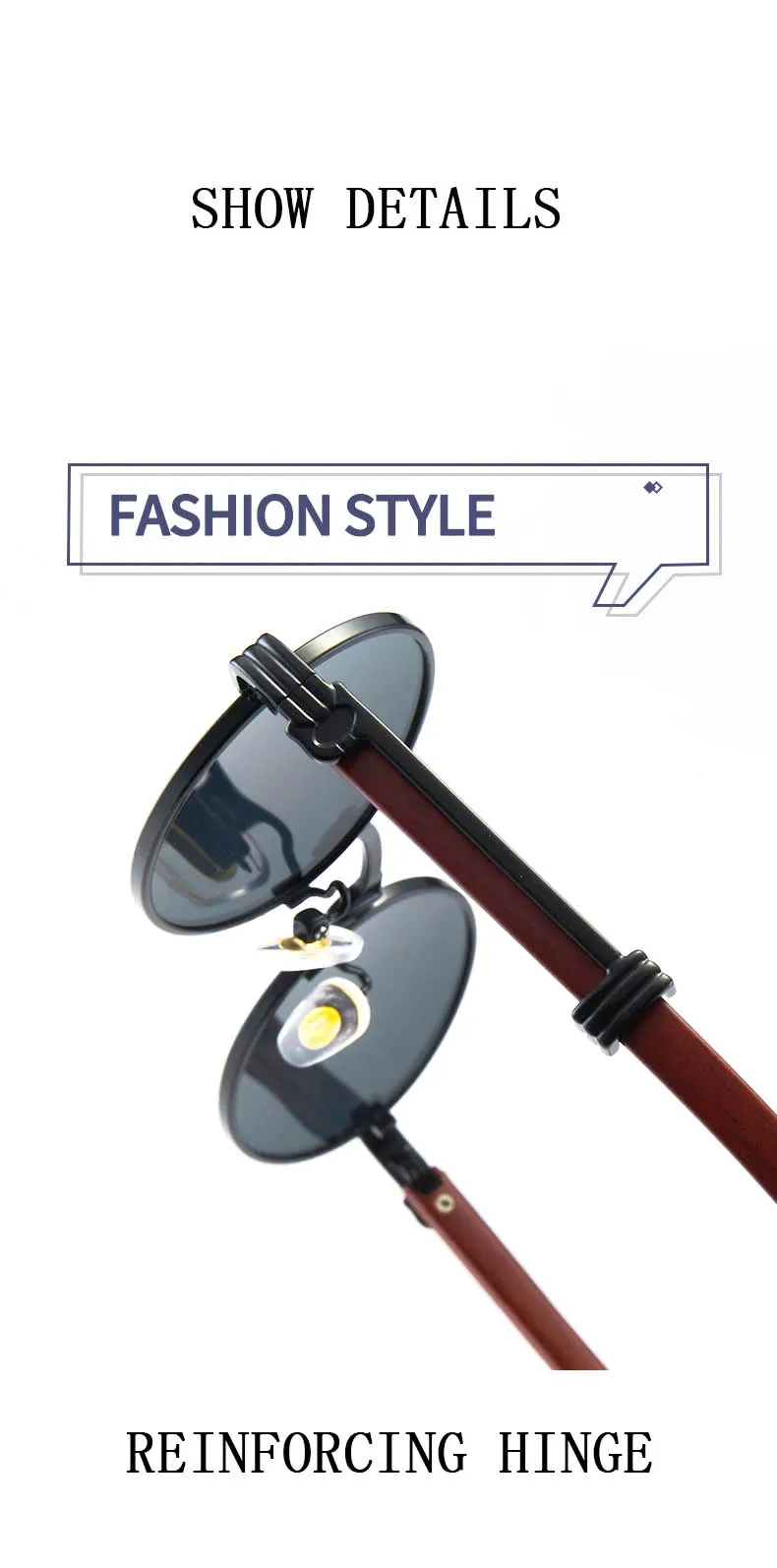 Mode ovale Sonnenbrille Frauen trend ige 2024 Vintage Sonnenbrille für Männer Retro Brille Lünette Soleil Femme Drops hipping Zonnebril – Detail 6