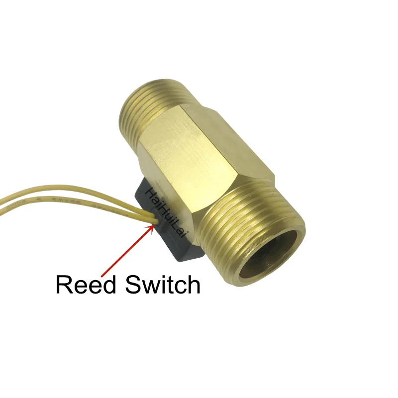 G3/4" Magnetic brass Flow Switch reed switch ON-OFF Normally Open type Water Level Switch