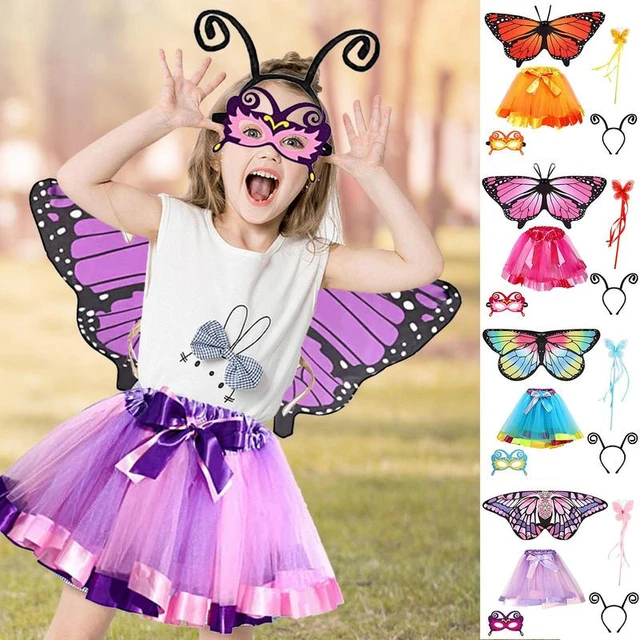 Ailes De Papillon Bleu Pour Enfant - Déguisement Halloween Fun World - Neuf