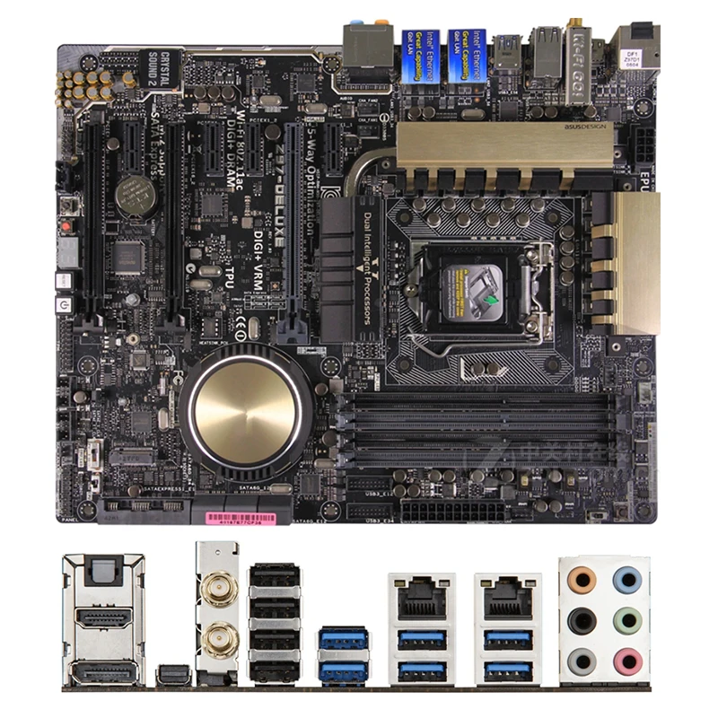 Scheda Madre Intel Z97 Z97-Deluxe Usata Scheda Madre Desktop Originale Lga1150 Lga 1150 Ddr3 32Gb Usb2.0 Usb3.0 Sata3