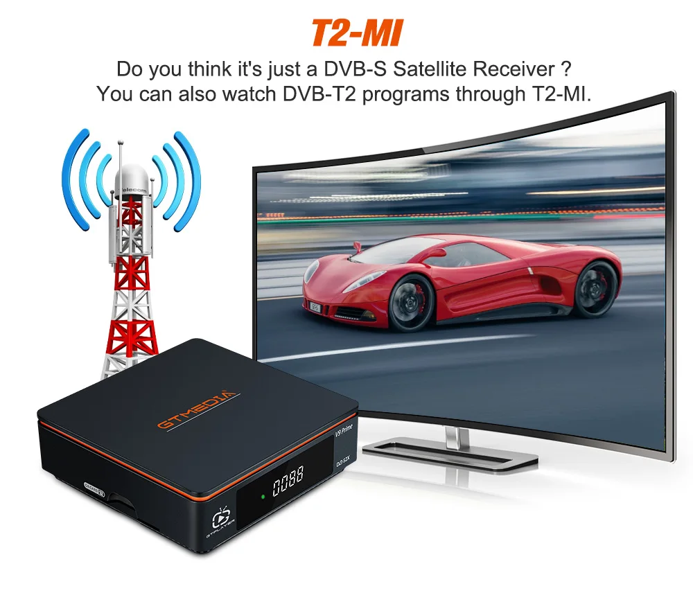 receptor de satélite de tv