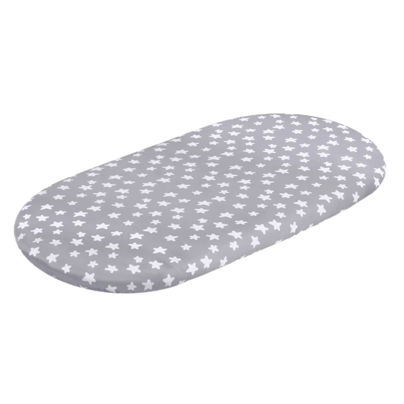 Breathable Baby Bassinet Sheets Removable Fitted Bassinet Sheet Changing Mat Cover for Newborn Infant Crib Cradles