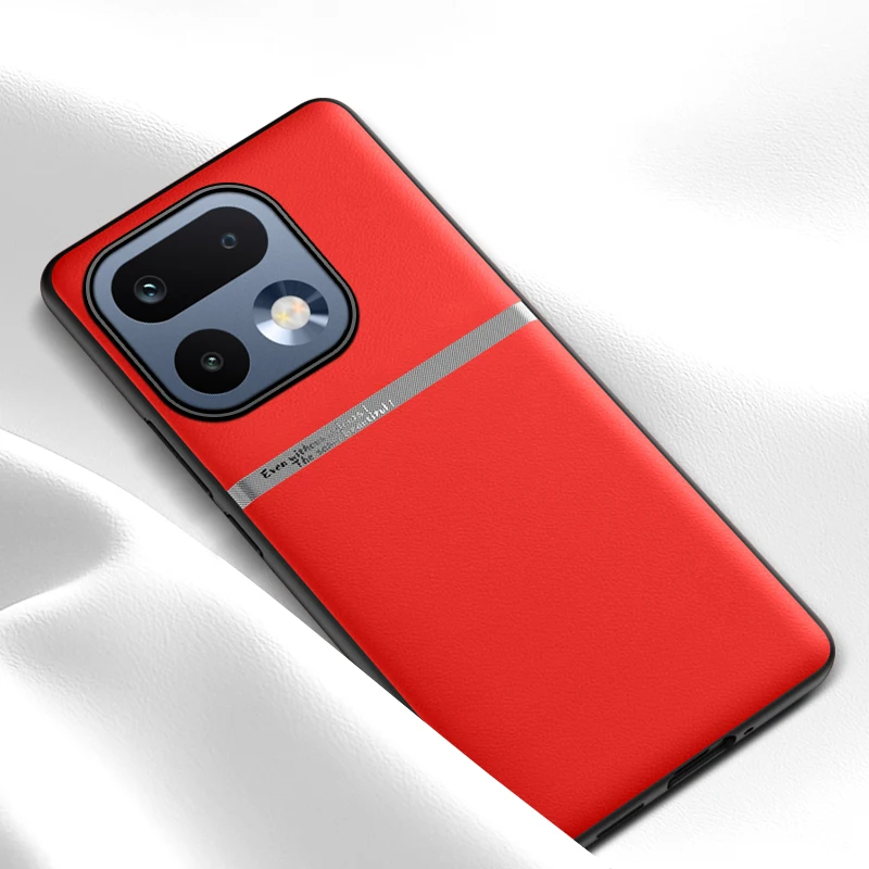 Luxurious Leather Shockproof Bumper Case with Skin-Friendly Feel