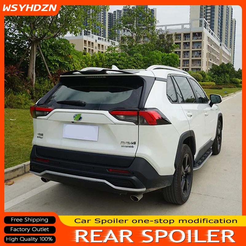 

For Toyota RAV4 RAV 4 2020 2021 2022 Car Rear Trunk Lip ABS Black Wing Spoiler Car Styling Original factory Car Accessories