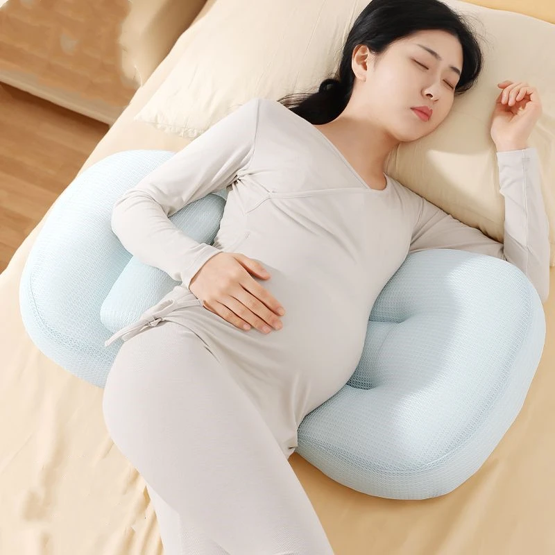 Four Season Breathable Pregnant Women Waist Protect Side Sleep Pillow Adjustable Multifunction Pregnancy Artifact U-shape Pillow