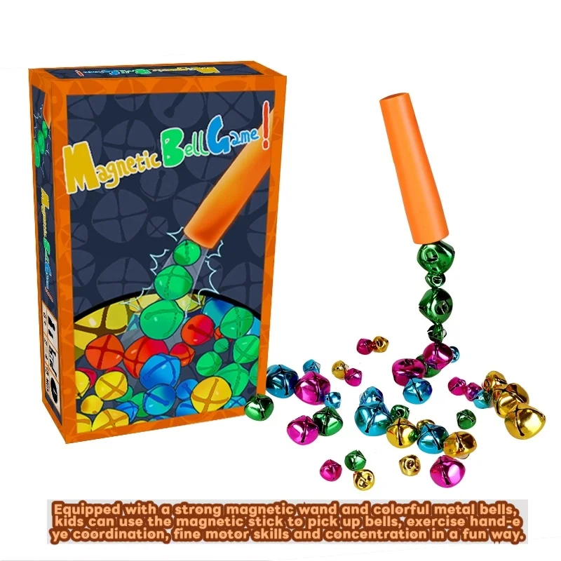 자석벨 챌린지 게임, 몬테소리 소근육 발달 훈련 장난감, 6세 이상 어린이용, 24인용 가족 테이블 게임, 휴대용 여행 게임 선물, 생일, 파티, 크리스마스, 할로윈, 부활절, 국경일, 어린이날에 적합, 남아