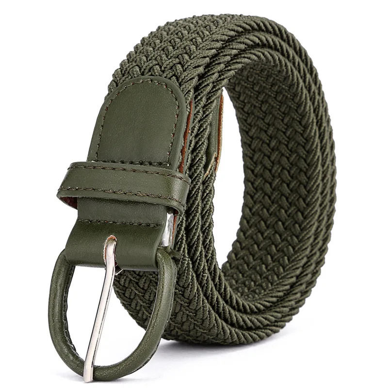 Women's Elastic and Elastic Woven Belt in One Outfit, Casual and Versatile Denim Belt for Men and Women